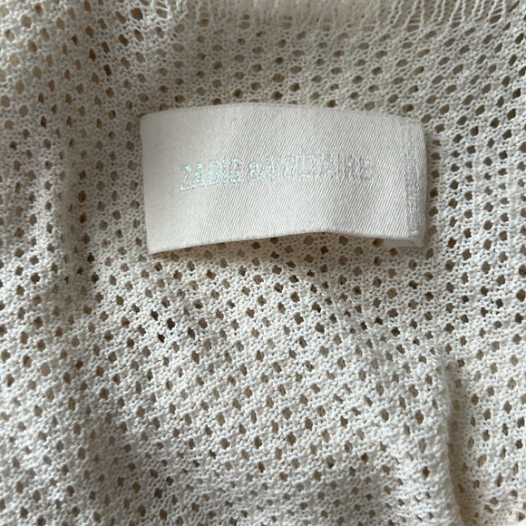 Zadig & Voltaire Alanis Dentelle Ecru Tie Shoulder Mini Dress Size XS|S Reg $498 - Picture 10 of 12